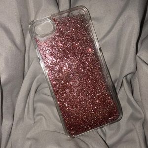 Rose Gold Glittery iPhone Case